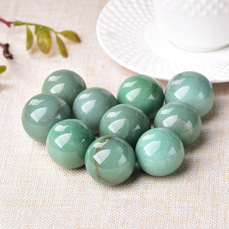Aventurine Crystal Ball - Fortune and Harmony