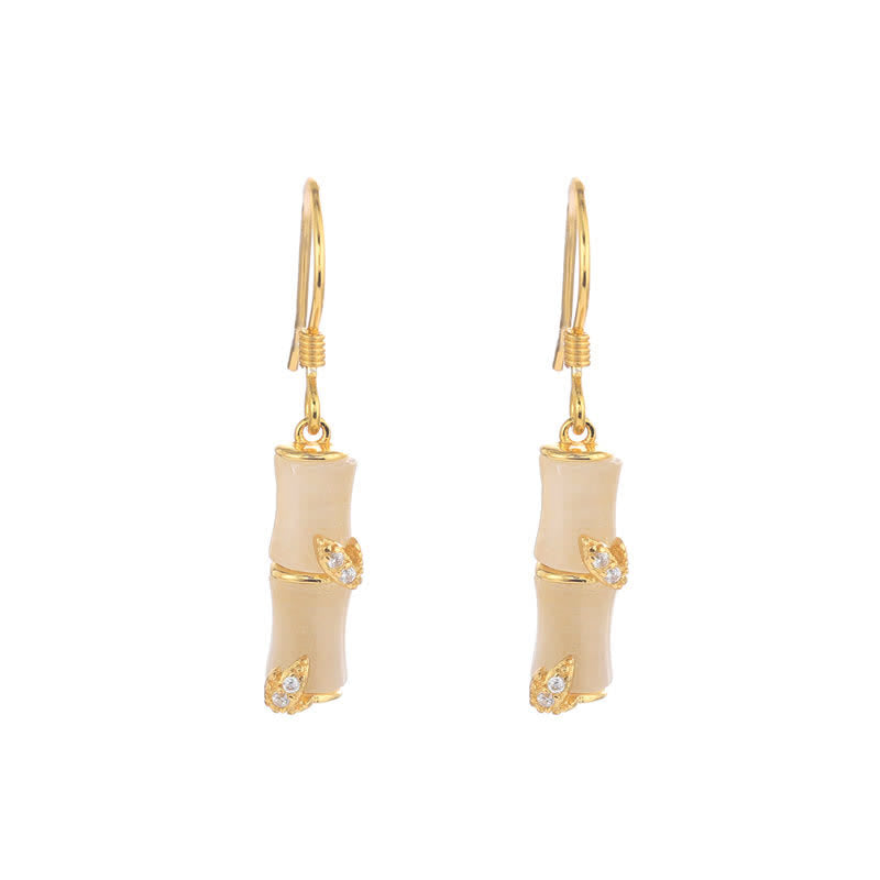 925 Sterling Silver Jade Earrings for Prosperity and Protection