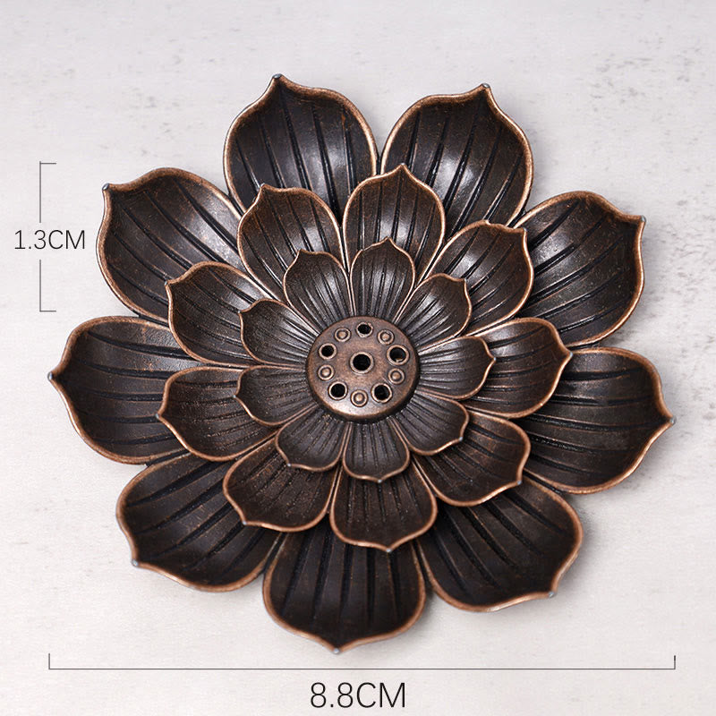Creative Six-hole Lotus Incense Burner | Ceramic Alloy Design