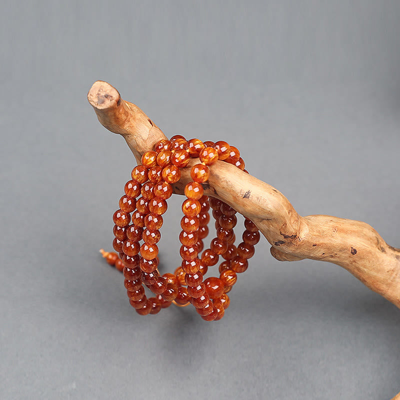 Golden Sea Willow Wrist Mala Bracelet for Success & Healing