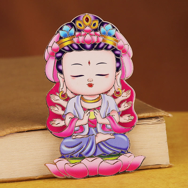 Chinese Zodiac Copper Phone Sticker for Wealth & Fortune Blessings