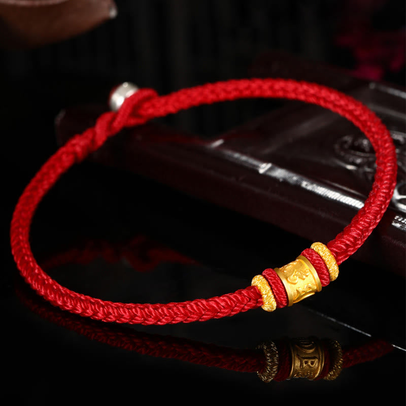 Om Mani Padme Hum Bracelet | 999 Gold & Silver Protection Rope