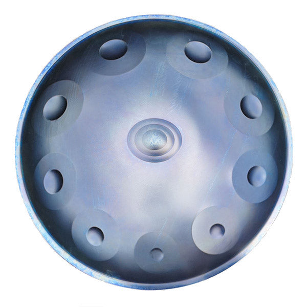 Circular B2 Amara Handpan Drum with multiple tone fields for beginners