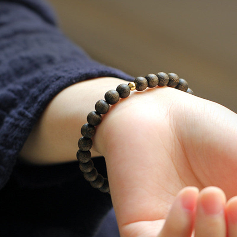 Agarwood Jade Strength Calm Bracelet
