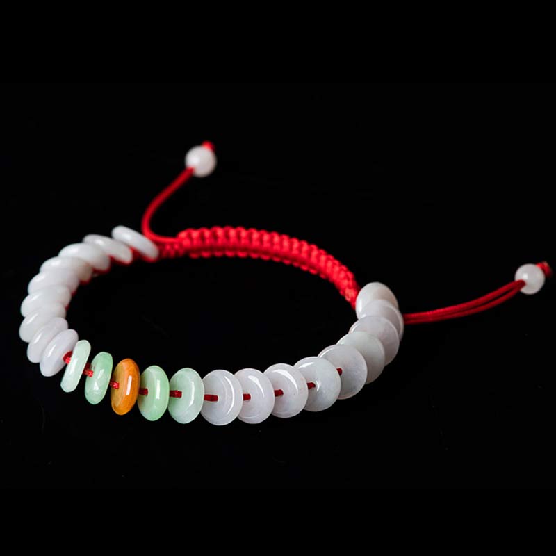 Adjustable Jade Red String Lucky Bracelet 14-20cm