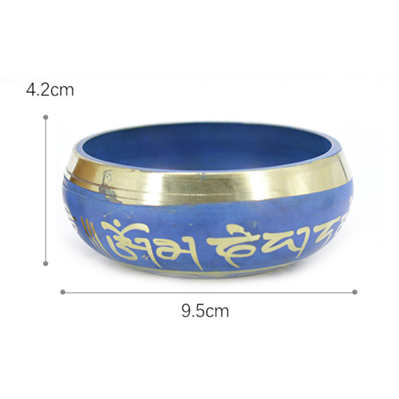 Copper Tibetan Singing Bowl for Meditation and Relaxation 3.74in