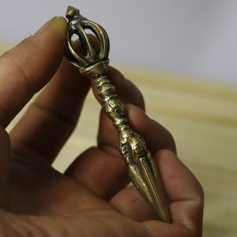 Copper Tibetan Dorje Vajra - Spiritual Power Meditation Tool