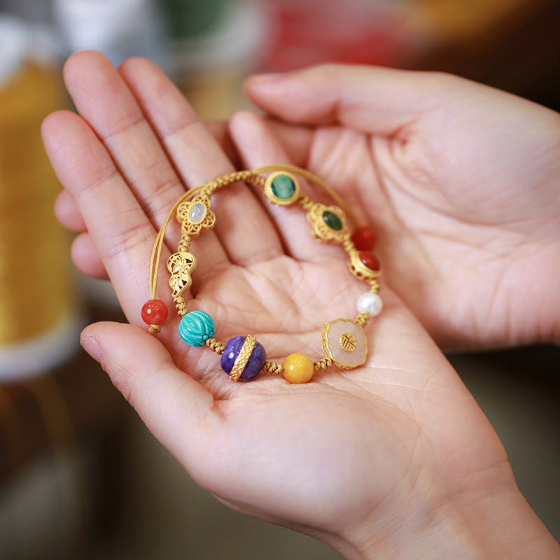 925 Sterling Silver Hetian Jade Luck Bracelet for Positivity
