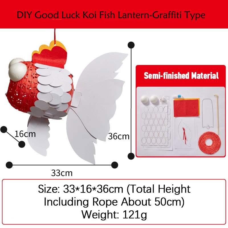 DIY Good Luck Koi Fish Paper Lantern | Zen Decor