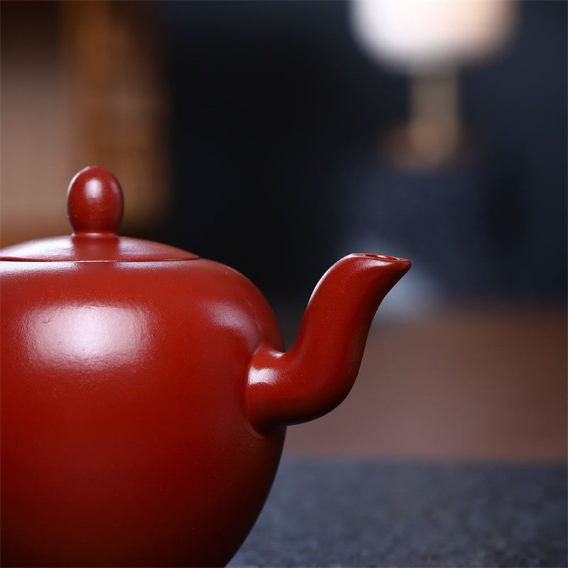 Yixing Semi-Handmade Brown Purple Clay Kung Fu Teapot 200ml