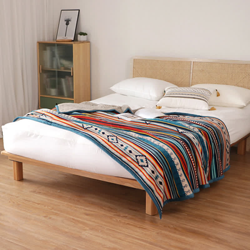 Geometric Warm Soft Zen Decor Throw Blanket 127x152cm