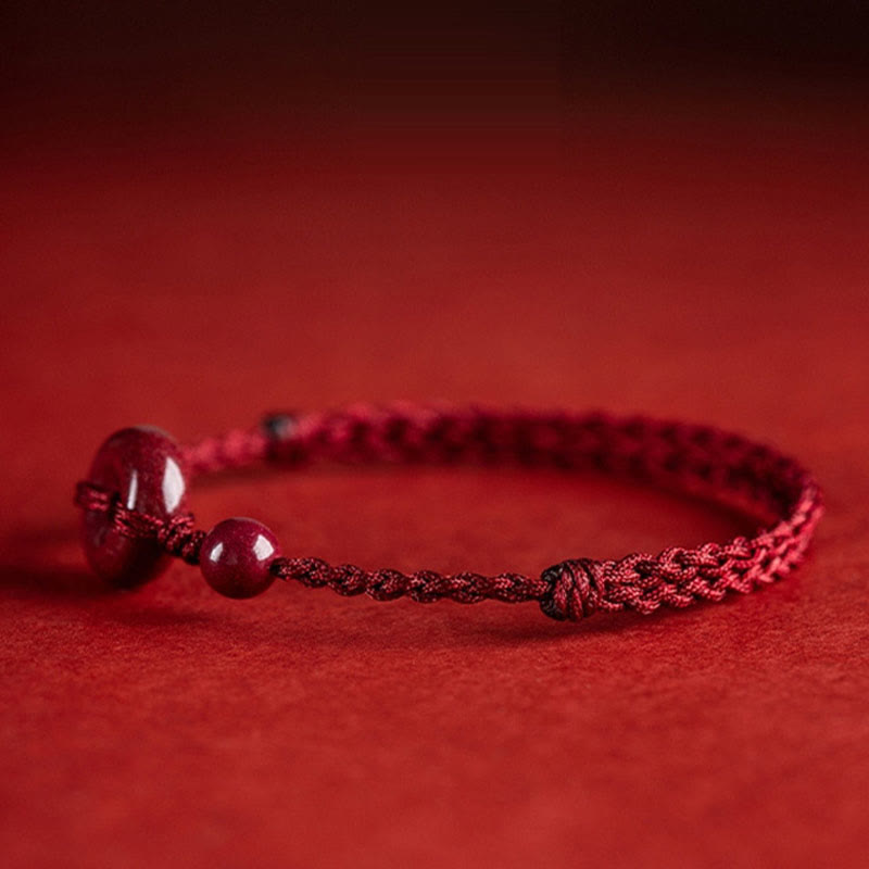 Cinnabar Peace Buckle Bracelet | Safe & Healthy Charm String
