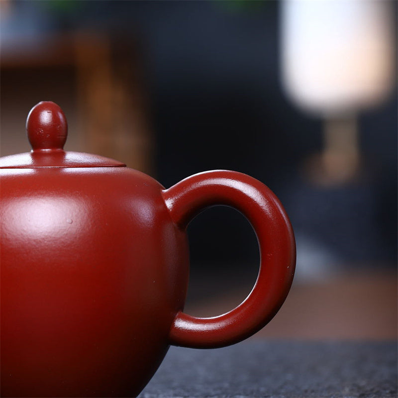 Yixing Semi-Handmade Brown Purple Clay Kung Fu Teapot 200ml