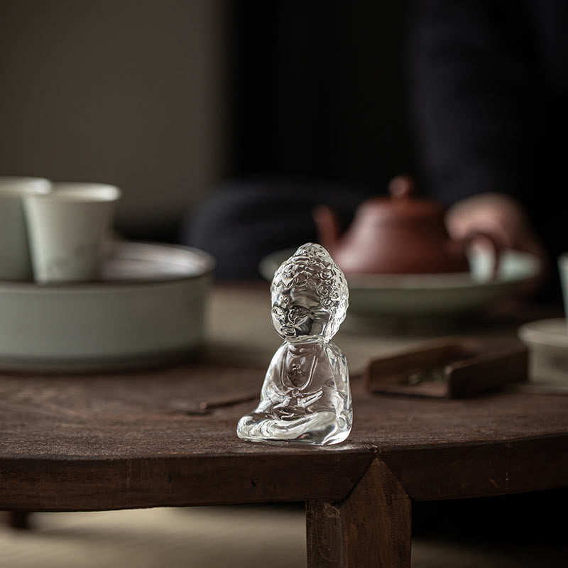 Mini Tathagata Liuli Buddha Serenity Desk Decoration