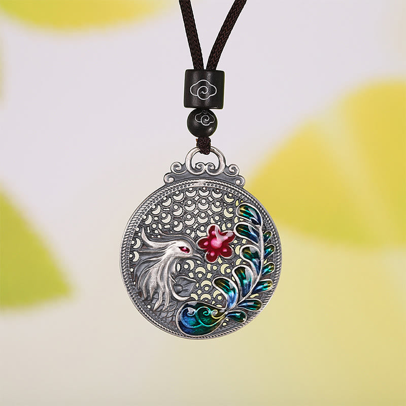 990 Sterling Silver Phoenix Necklace | Luck & Protection Charm