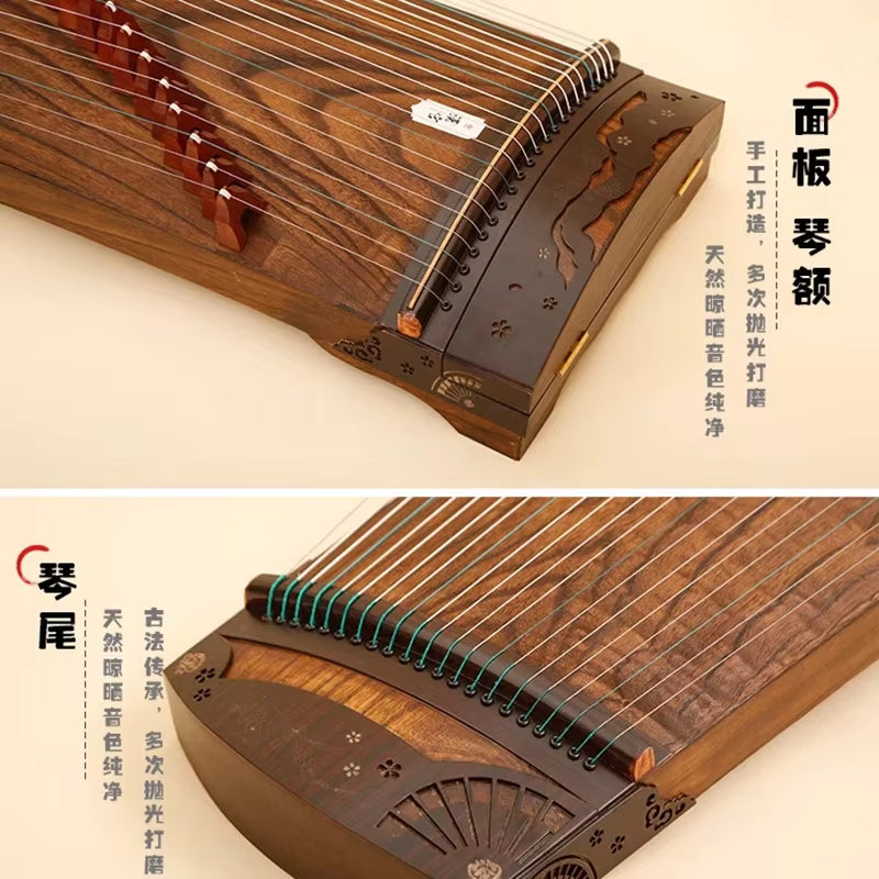 130CM Professional Guzheng 21 Strings Portable Small Zither Handmade Solid Wood Guqin Guzheng Beginner Musical Instruments Gifts