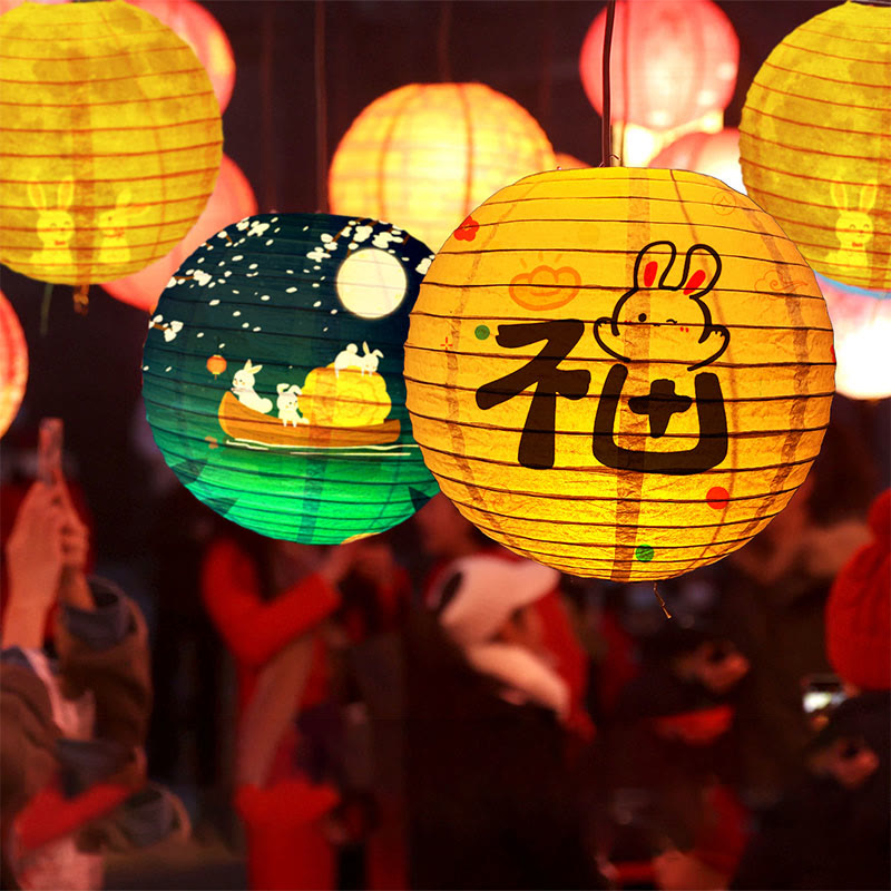 Rabbit Paper Lantern for Mid-Autumn Festival | Spiritual Home Accent