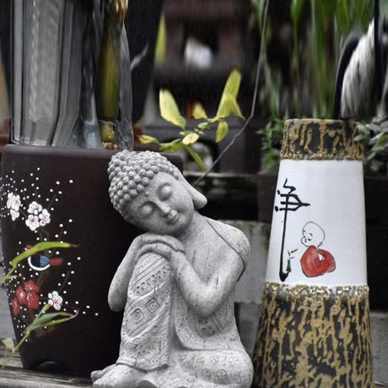 Tibetan Resin Buddha Statue for Meditation and Serenity