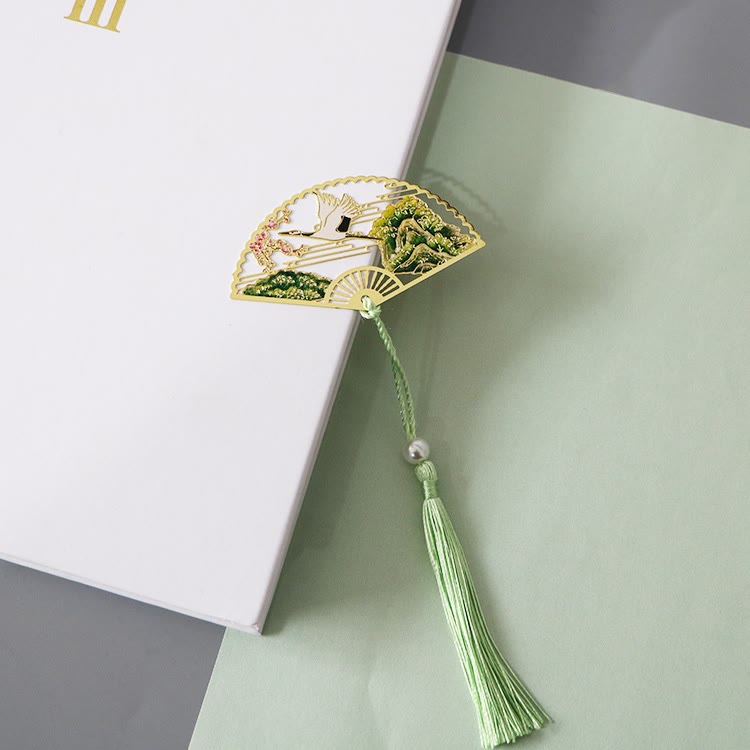 Traditional Lotus Symbol Brass Bookmark | New Beginnings