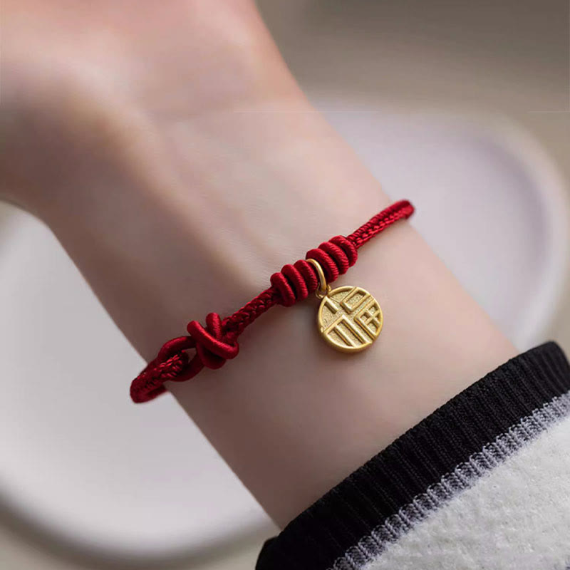 Handmade Eight Thread Red String Bracelet for Luck & Protection