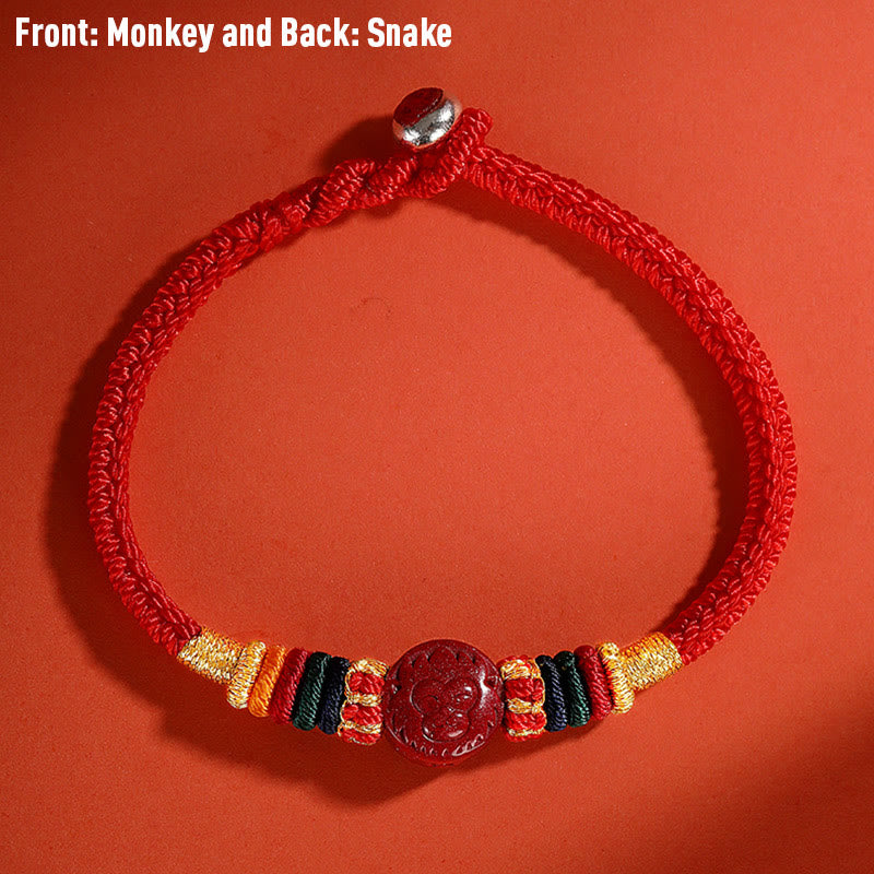 Dragon Cinnabar Bracelet 16cm | Chinese Zodiac Protection
