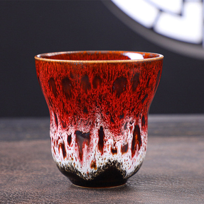 Vintage Kiln Change Ceramic Coffee Mug 150ml Zen Decor