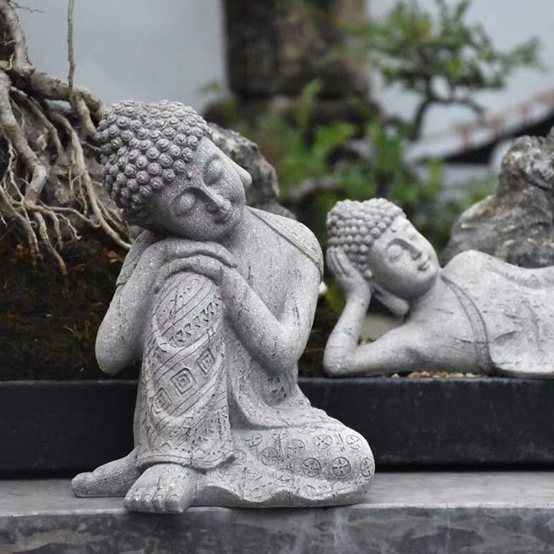 Tibetan Resin Buddha Statue for Meditation and Serenity
