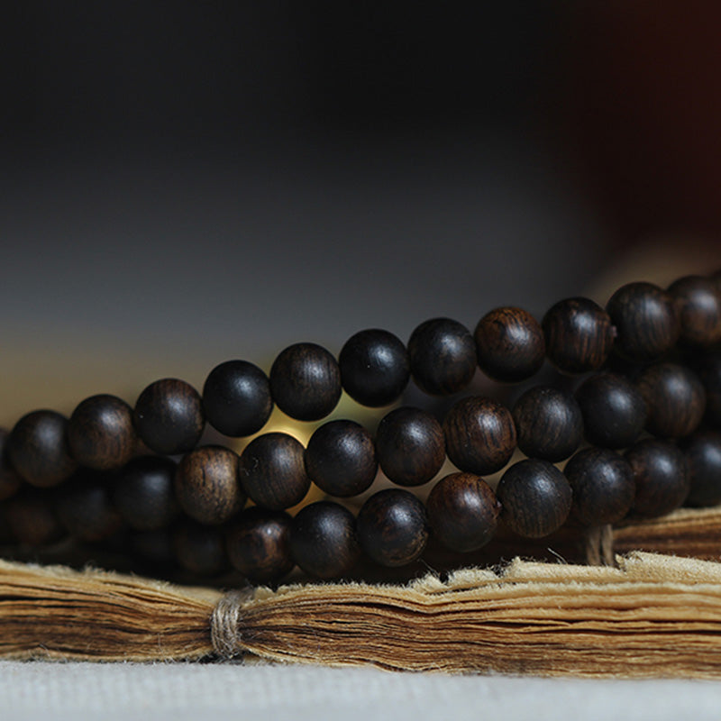 Balance Agarwood Wood Mala Bracelet | 5mm Meditation Beads