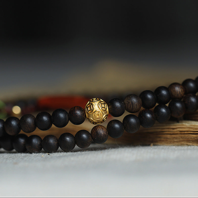 Balance Agarwood Wood Mala Bracelet | 5mm Meditation Beads