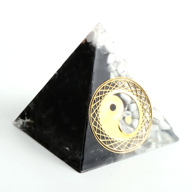 Balancing Yin Yang Orgonite Pyramid