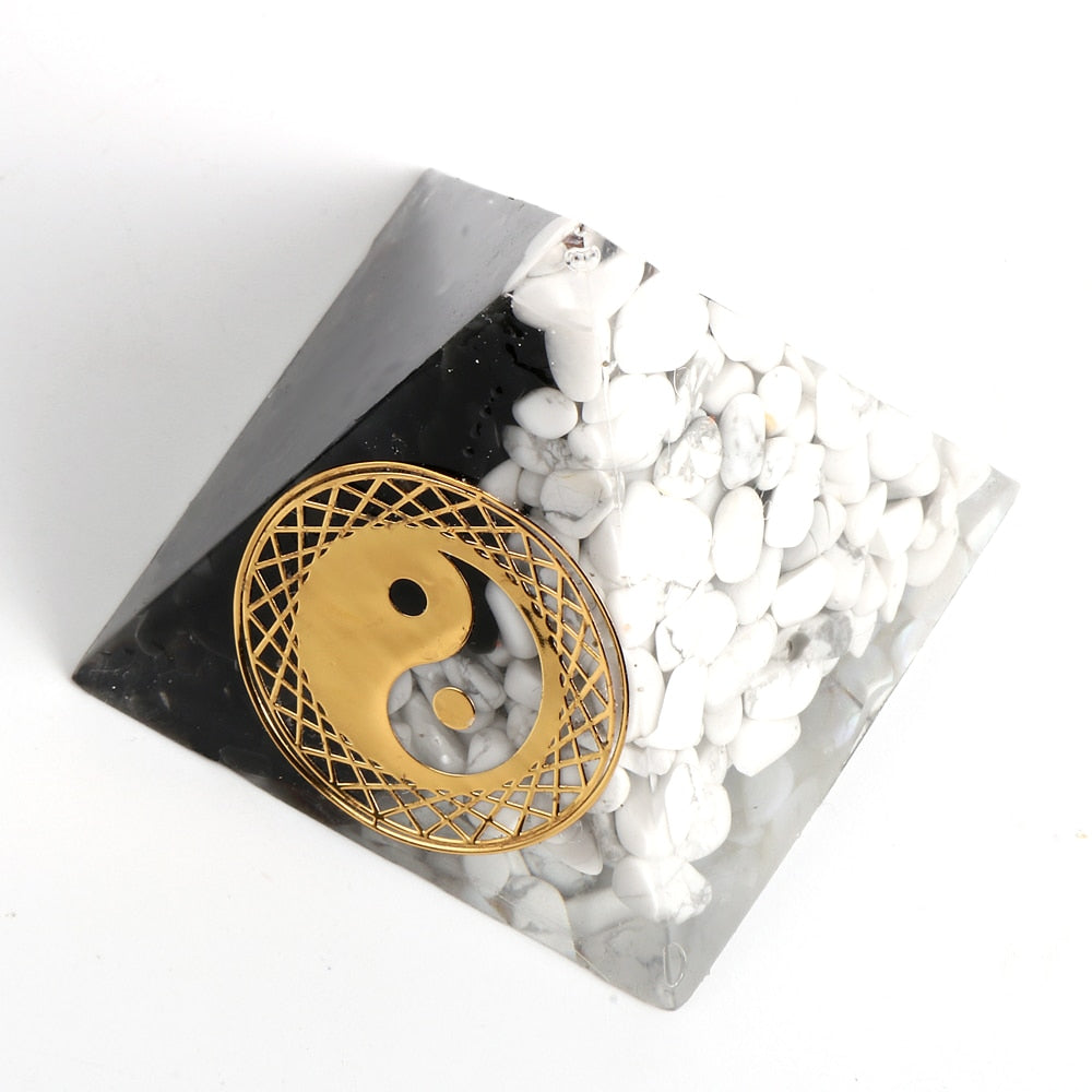 Balancing Yin Yang Orgonite Pyramid