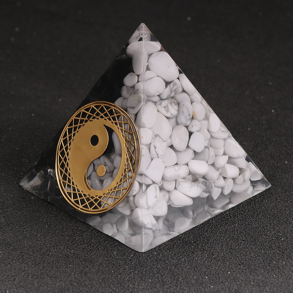 Balancing Yin Yang Orgonite Pyramid