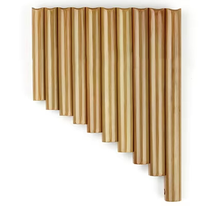 Bamboo Pan Flute C Key with bamboo tubes arranged in descending order