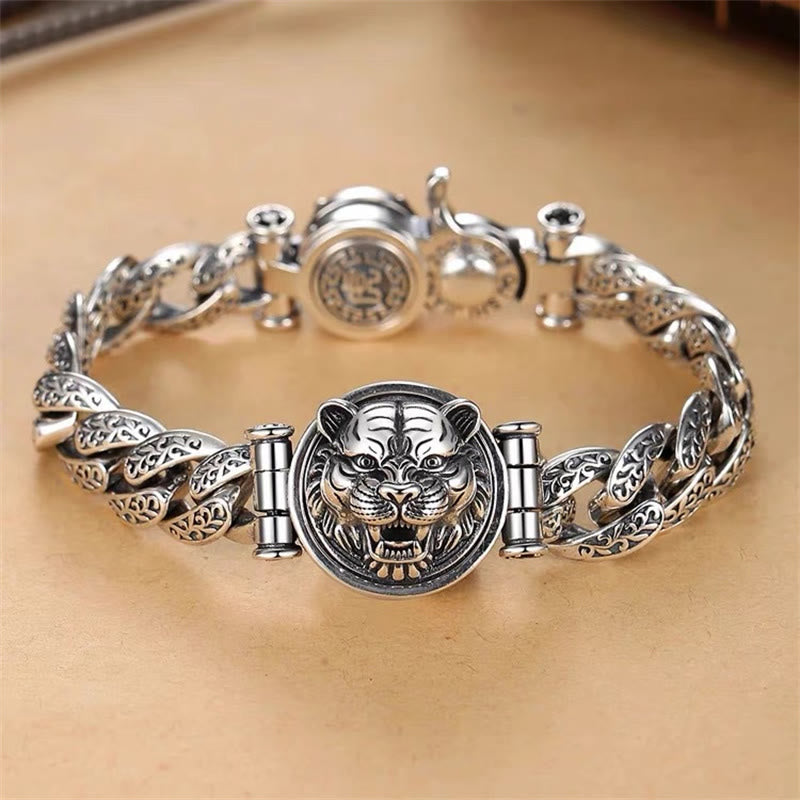 Copper Spiritual Bracelet with Tang Dynasty Flower Design - Luck & Energy