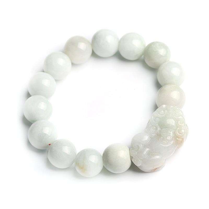 10MM Jade Pixiu Wealth Prosperity Bracelet for Luck