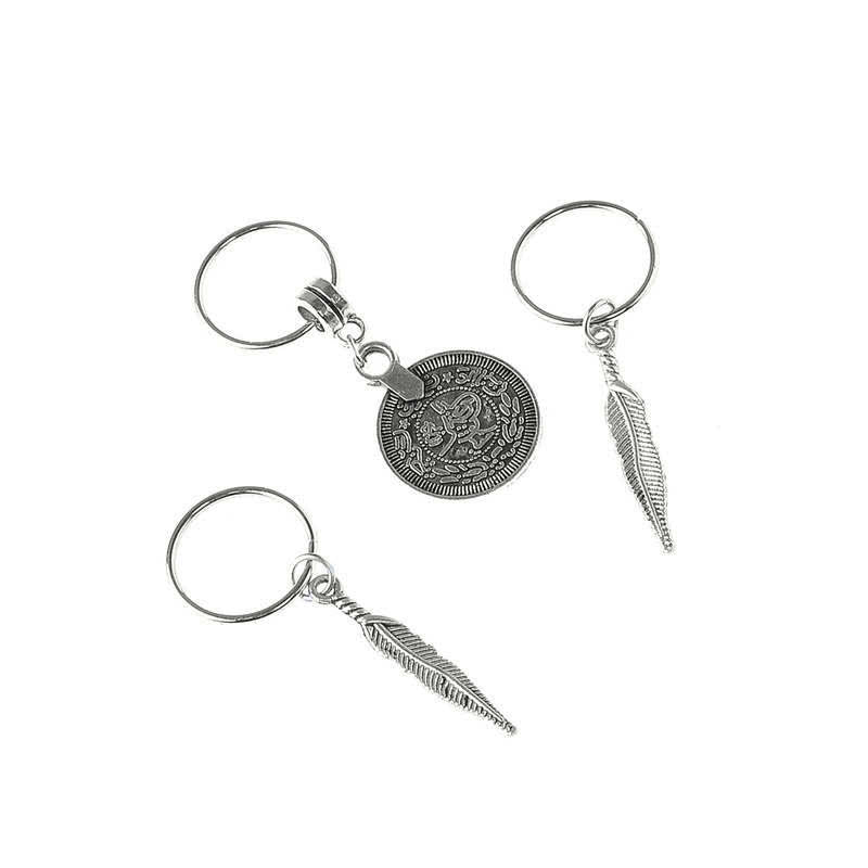 Copper Antique Leaf Coins Beads Hair Pins Decoration Set