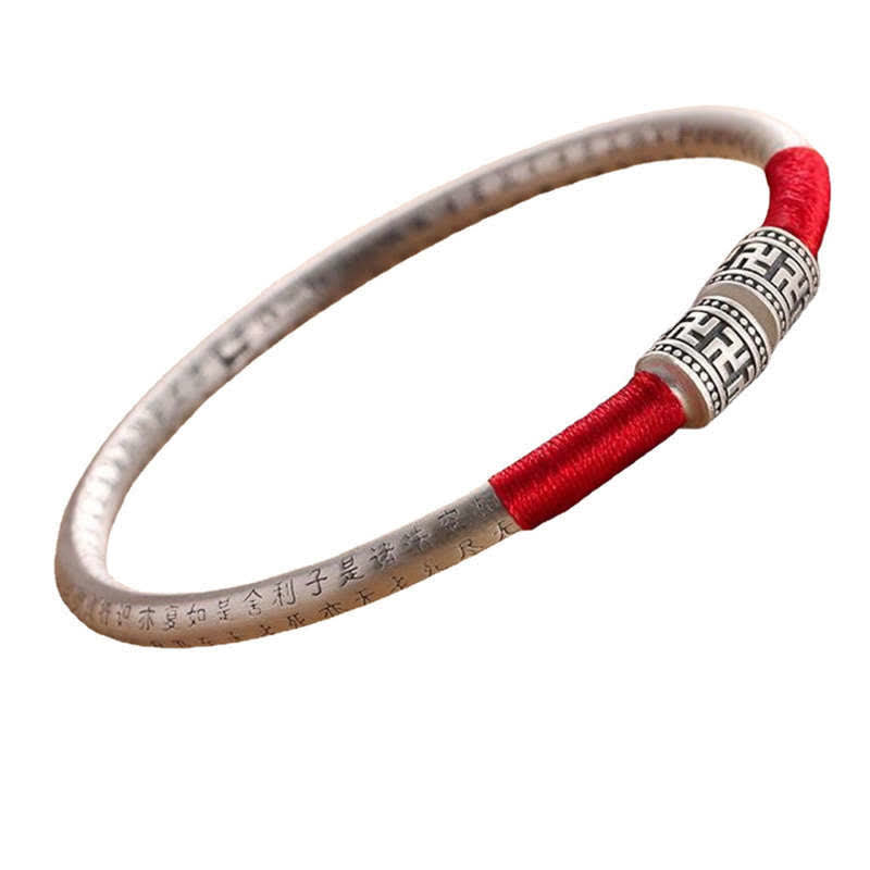 Unisex Red String Om Mani Padme Hum Bracelet for Luck & Protection