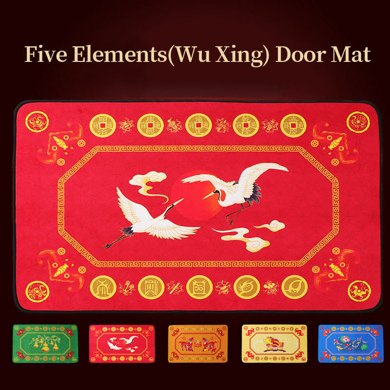 Five Elements Feng Shui Doormat for Zen Decor 50x80cm
