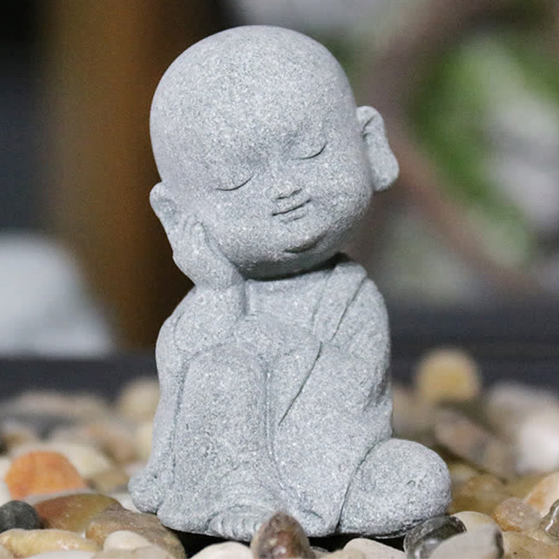 Sandstone Buddha Statue for Meditation and Compassion | Home Decor