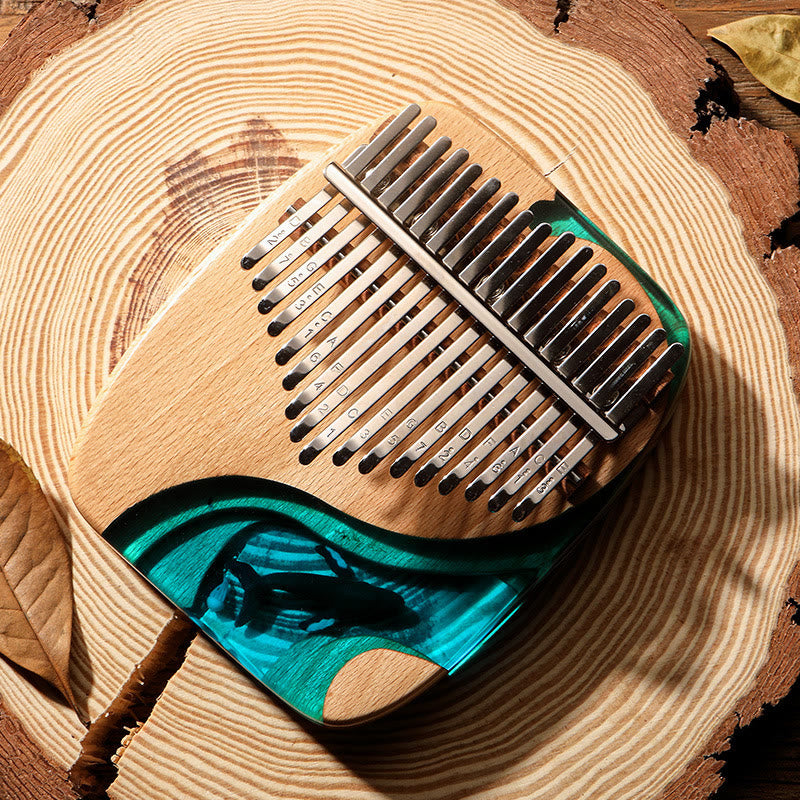 Beech Wood Kalimba 17 21 Keys Meditation Sound Healing