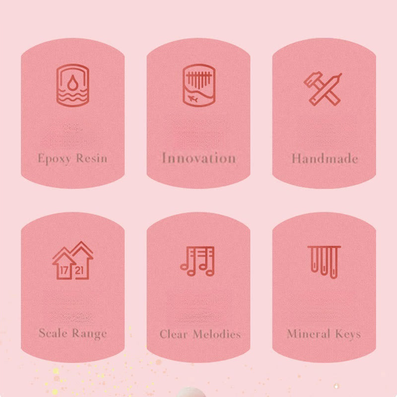 Beech Wood Kalimba 17 Key Thumb Piano Meditation Tool