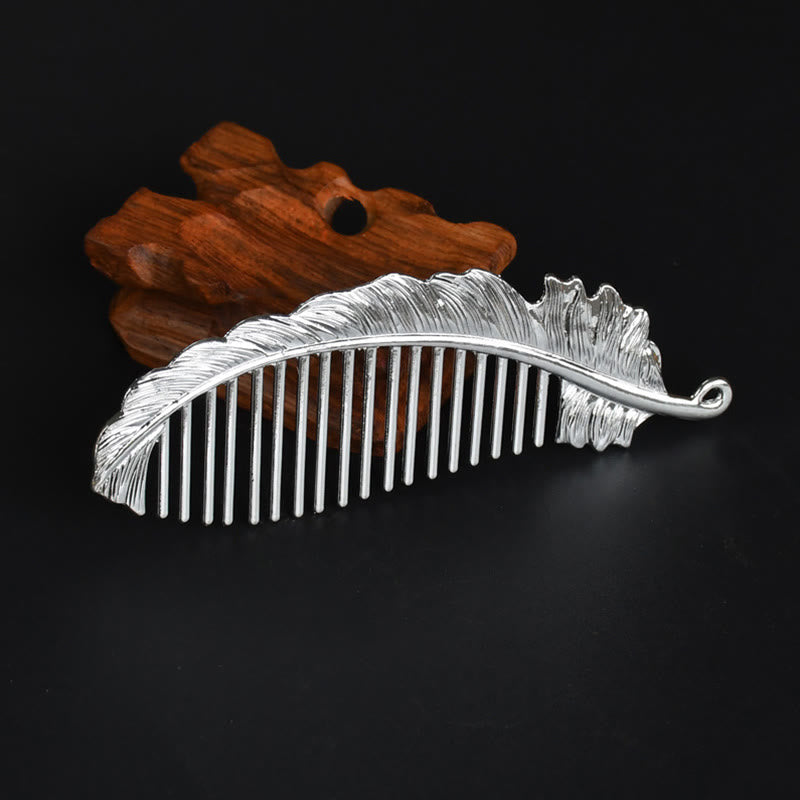 Lucky Dragon Phoenix Gold Alloy Comb for Protection & Strength