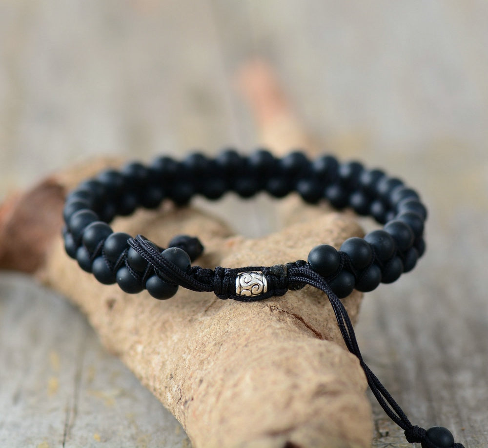 Black Agate Bracelet for Balance and Harmony