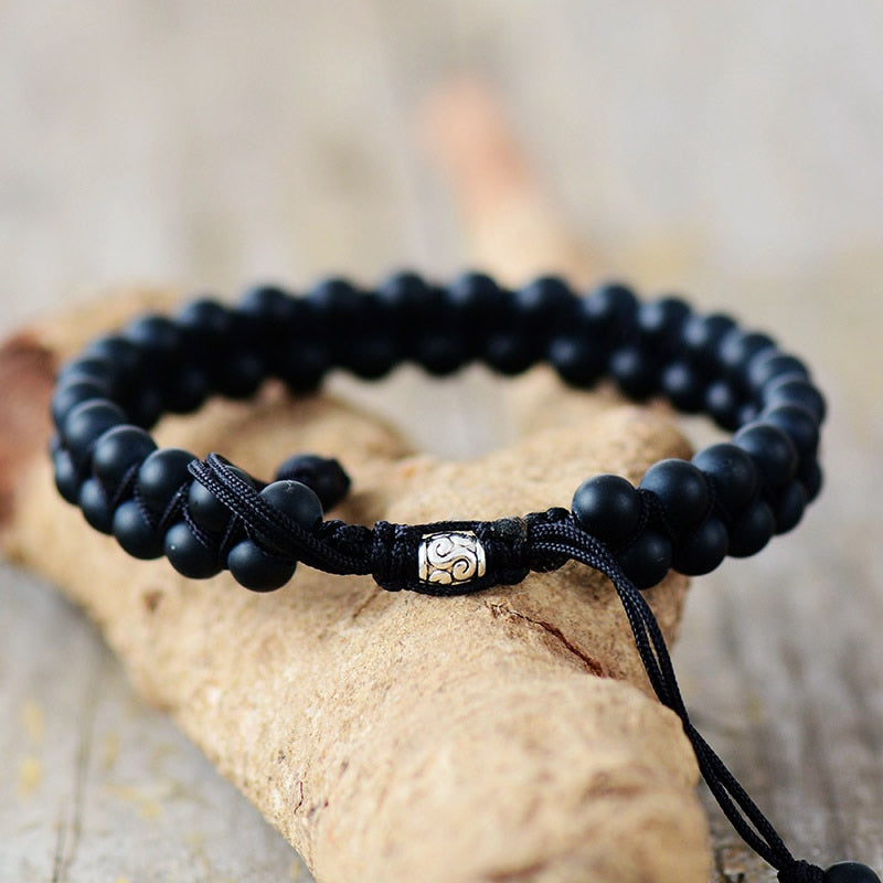 Black Agate Bracelet for Balance and Harmony