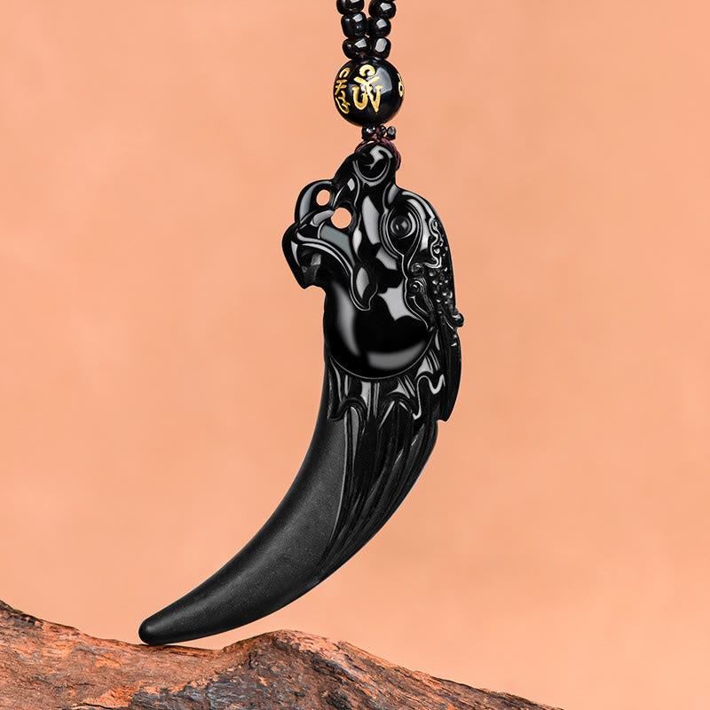 Black Jade Dragon Necklace for Protection & Calm Energy