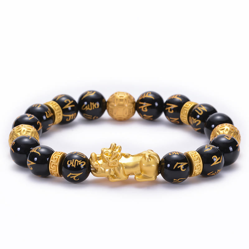 Black Obsidian PiXiu Protection Bracelet