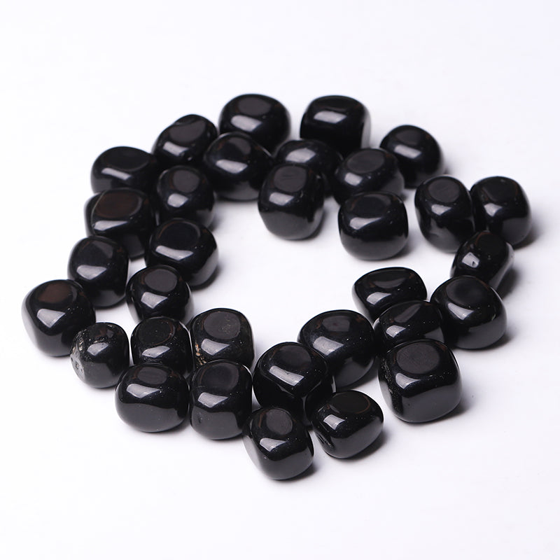 Black Obsidian Tumbled Stones 15-20mm for Healing