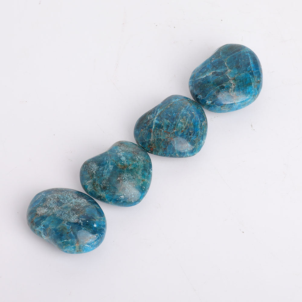 Blue Apatite Crystal Heart 1.5-2 Inch Healing Stone