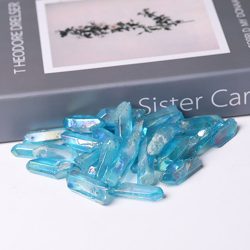 Blue Aura Angel Crystal Points 1.2-1.7" Raw Quartz