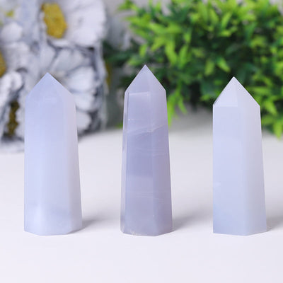 Blue Calcite Crystal Tower 2.5-4.5 inch Healing Display
